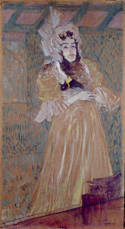 Miss May Belfort, 1895 door Henri de Toulouse Lautrec